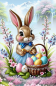 Preview: Diamond Painting Osterhase